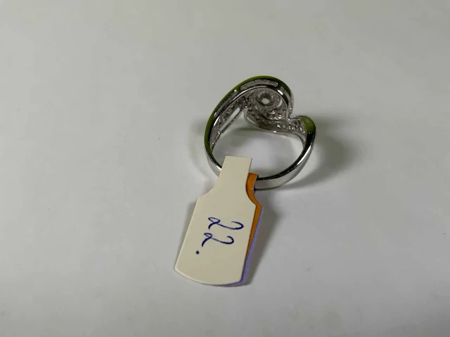 18 krt witgoud ring - afbeelding 4 van  4