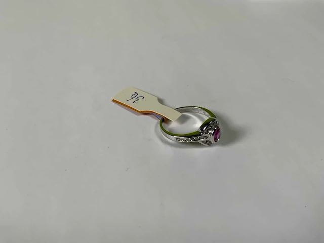 18 krt witgoud ring - afbeelding 2 van  5