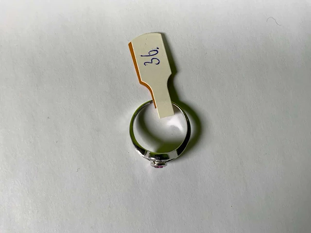 18 krt witgoud ring - afbeelding 4 van  5