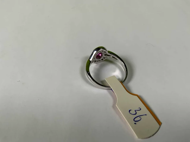 18 krt witgoud ring - afbeelding 5 van  5