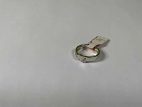 18 krt witgoud ring - afbeelding 1 van  5