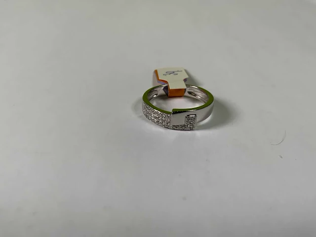 18 krt witgoud ring - afbeelding 3 van  5