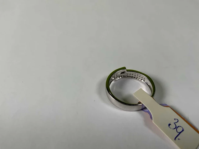 18 krt witgoud ring - afbeelding 5 van  5