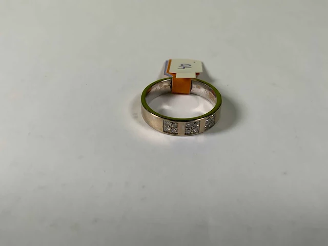 18 krt witgoud ring - afbeelding 3 van  4
