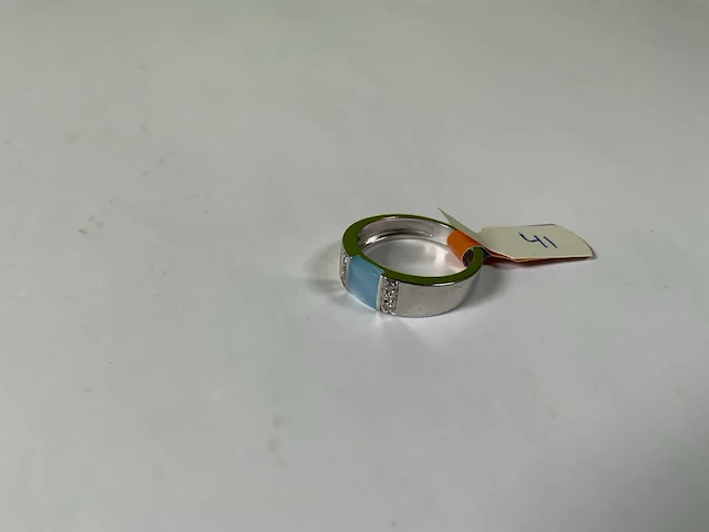 18 krt witgoud ring - afbeelding 4 van  5