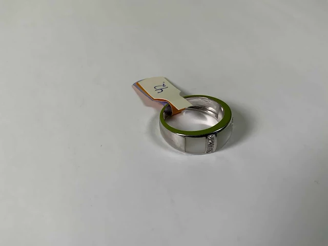 18 krt witgoud ring - afbeelding 2 van  5