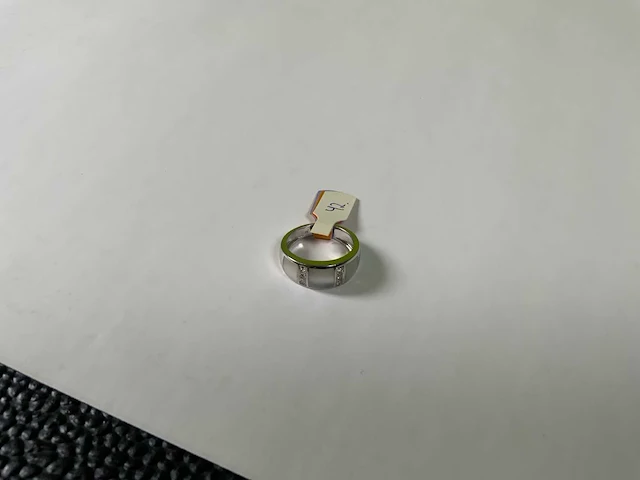 18 krt witgoud ring - afbeelding 3 van  5
