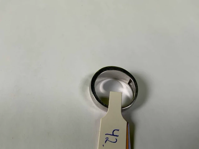 18 krt witgoud ring - afbeelding 5 van  5