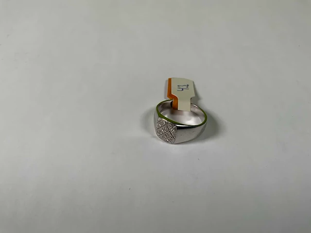 18 krt witgoud ring - afbeelding 1 van  4