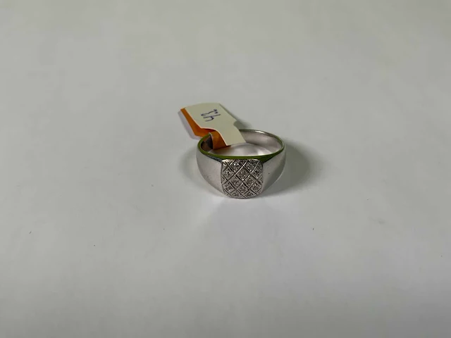 18 krt witgoud ring - afbeelding 2 van  4