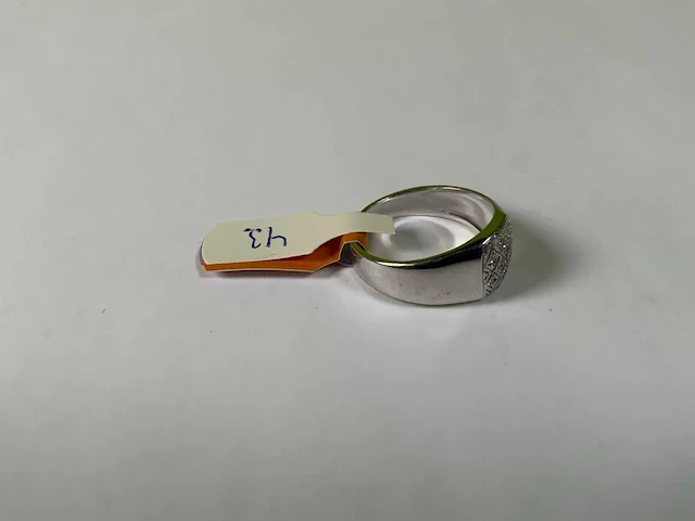 18 krt witgoud ring - afbeelding 3 van  4