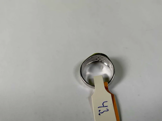 18 krt witgoud ring - afbeelding 4 van  4