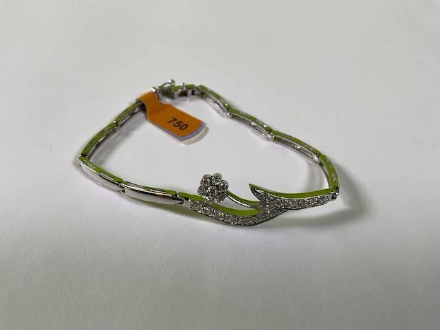 18 krt witgouden armband - afbeelding 3 van  4