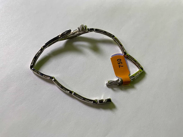 18 krt witgouden armband - afbeelding 4 van  4