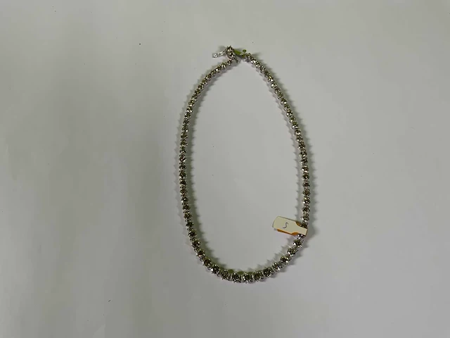 18 krt witgouden collier ketting - afbeelding 1 van  4