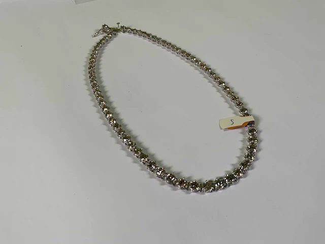 18 krt witgouden collier ketting - afbeelding 2 van  4