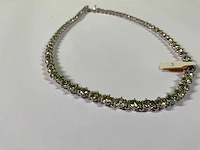 18 krt witgouden collier ketting - afbeelding 3 van  4