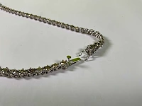 18 krt witgouden collier ketting - afbeelding 4 van  4