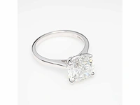 18 krt. witgouden ring met 3,06 crt. diamant - afbeelding 3 van  13