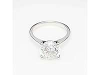 18 krt. witgouden ring met 3,06 crt. diamant - afbeelding 6 van  13