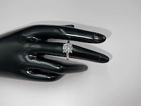 18 krt. witgouden ring met 3,06 crt. diamant - afbeelding 8 van  13