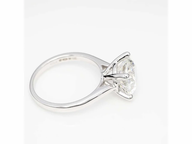 18 krt. witgouden ring met 3,06 crt. diamant - afbeelding 10 van  13