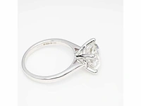 18 krt. witgouden ring met 3,06 crt. diamant - afbeelding 10 van  13