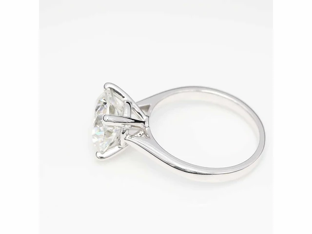 18 krt. witgouden ring met 3,06 crt. diamant - afbeelding 11 van  13