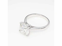 18 krt. witgouden ring met 3,06 crt. diamant - afbeelding 12 van  13