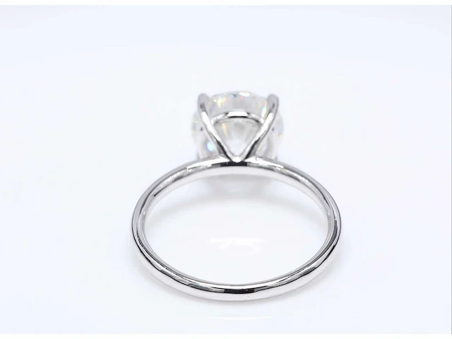 18 krt. witgouden ring met 3,10 crt. diamant - afbeelding 8 van  8