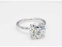 18 krt. witgouden ring met 6,00 crt. diamant - afbeelding 3 van  7