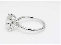18 krt. witgouden ring met 6,00 crt. diamant - afbeelding 7 van  7