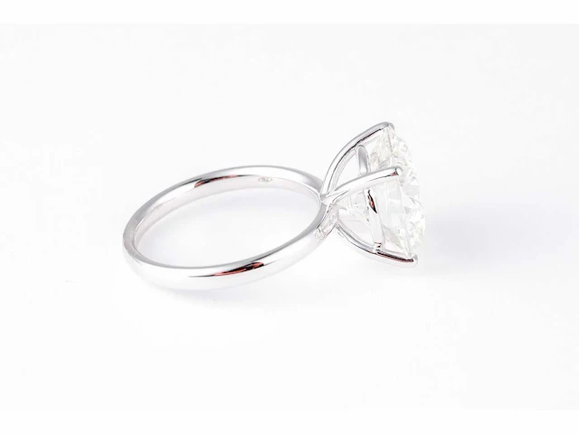 18 krt. witgouden ring met 8,01 crt. diamant - afbeelding 5 van  7