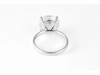 18 krt. witgouden ring met 8,01 crt. diamant - afbeelding 6 van  7