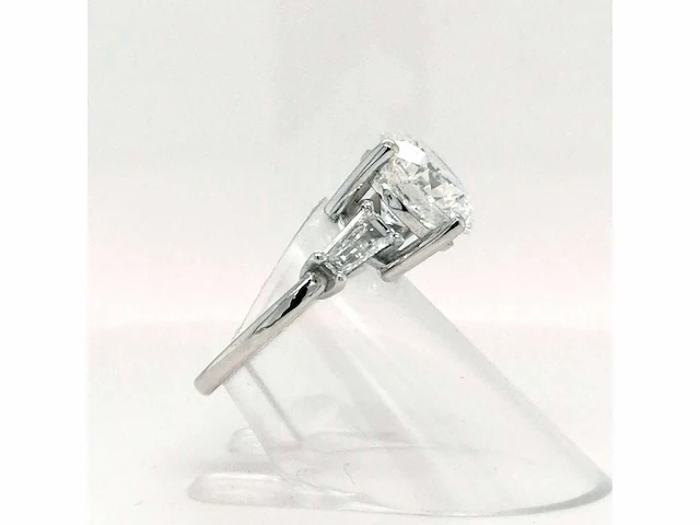 18 krt. witgouden ring met diamant 6,01 crt. - afbeelding 2 van  11