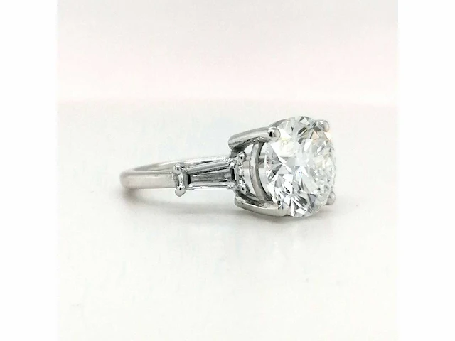 18 krt. witgouden ring met diamant 6,01 crt. - afbeelding 3 van  11
