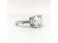18 krt. witgouden ring met diamant 6,01 crt. - afbeelding 3 van  11