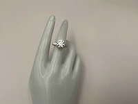 18 krt. witgouden ring met diamant 6,01 crt. - afbeelding 4 van  11