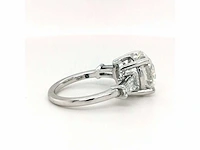 18 krt. witgouden ring met diamant 6,01 crt. - afbeelding 7 van  11