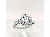18 krt. witgouden ring met diamant 6,01 crt. - afbeelding 11 van  11