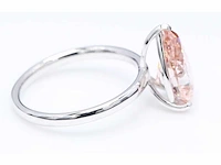 18 krt. witgouden ring met roze diamant 5,21 crt. - afbeelding 3 van  6