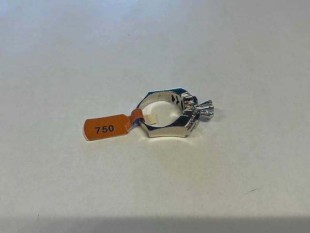 18 krt witgouden ring - afbeelding 3 van  4