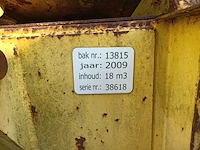 18 m3 haakarm afzet perscontainer, husmann, geel, 2009 - afbeelding 7 van  11