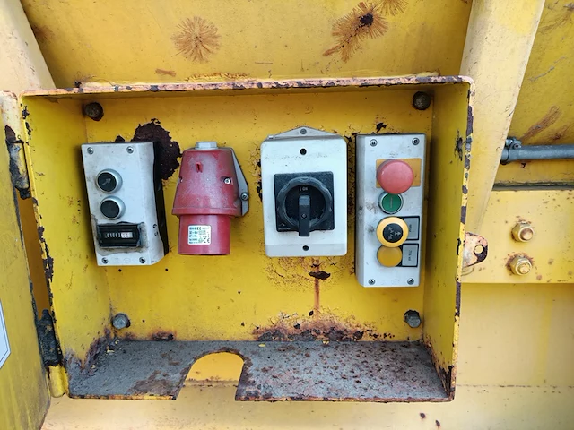 18 m3 haakarm afzet perscontainer, husmann, geel, 2009 - afbeelding 10 van  11