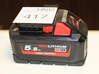 18 volt accu milwaukee m18 hb5.5 5.5 ah - afbeelding 1 van  2