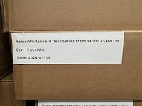 18 whiteboard desk series transparent 45x60 cm sam creative, wbdse200034 - afbeelding 3 van  3