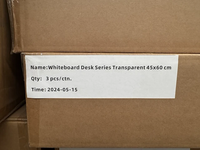 18 whiteboard desk series transparent 45x60 cm sam creative, wbdse200034 - afbeelding 3 van  3