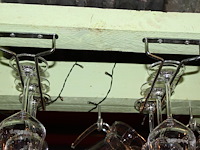 18 wijnglazenhouders met lengte 30 cm. - afbeelding 2 van  2