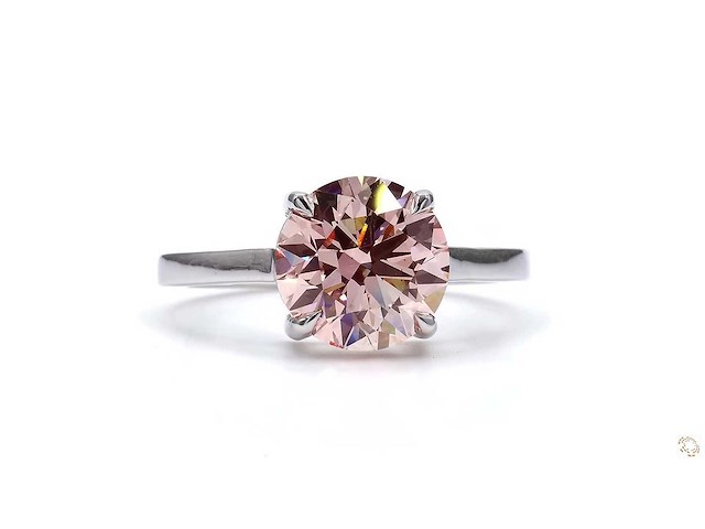 18 witgouden ring met 3,02 crt. diamant - afbeelding 5 van  6