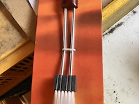 18 x bbq borsteltje met houten greep, zware kwaliteit - afbeelding 4 van  5